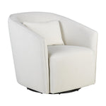 QUAX-Fauteuil Gomi - Swivel & Gliding Chair - Mohair Beige
