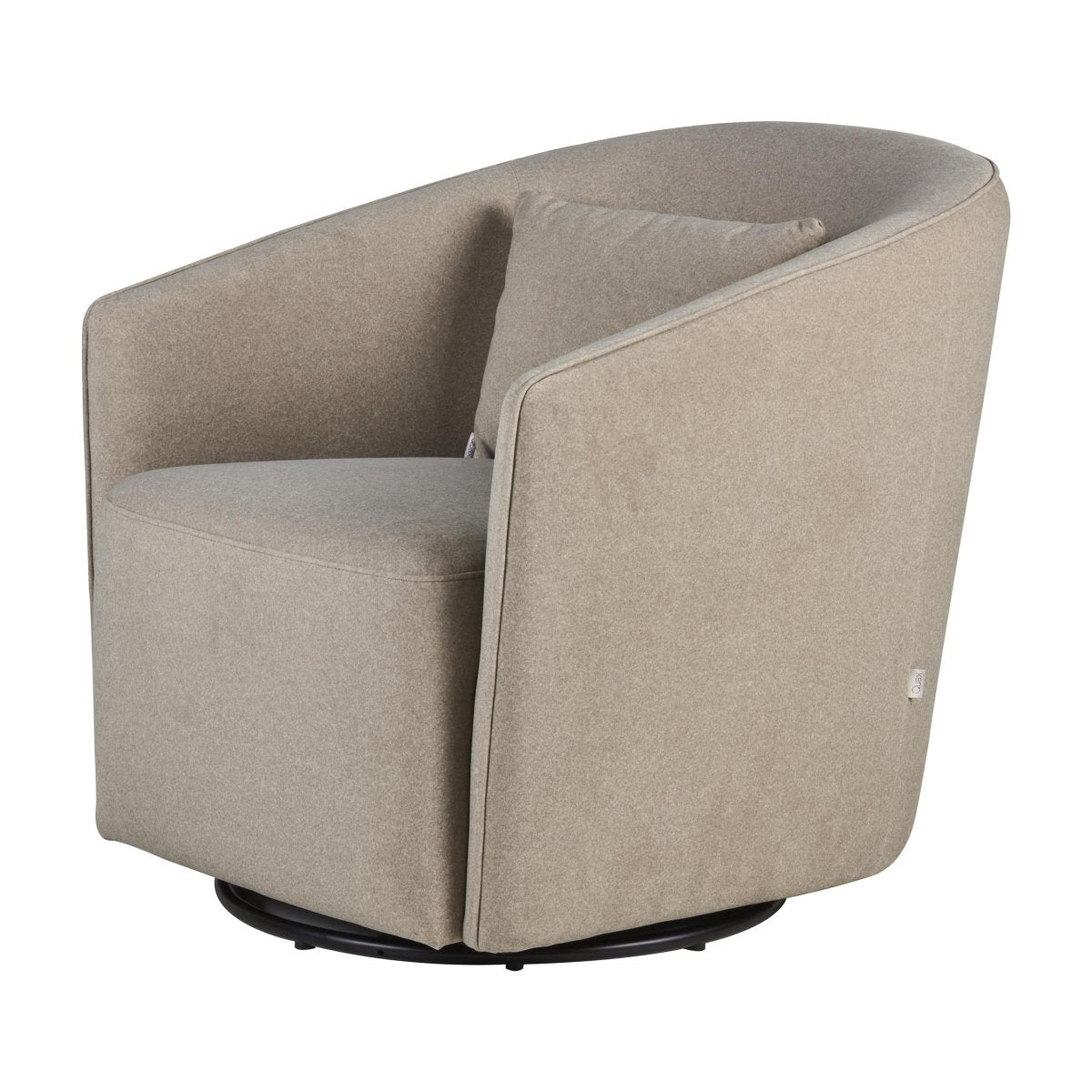 QUAX-Fauteuil Gomi - Swivel & Gliding Chair - Mohair Latte