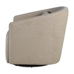 QUAX-Fauteuil Gomi - Swivel & Gliding Chair - Mohair Latte