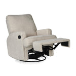 QUAX-Fauteuil Inclinable - Swivel & Gliding - Teddy Taupe
