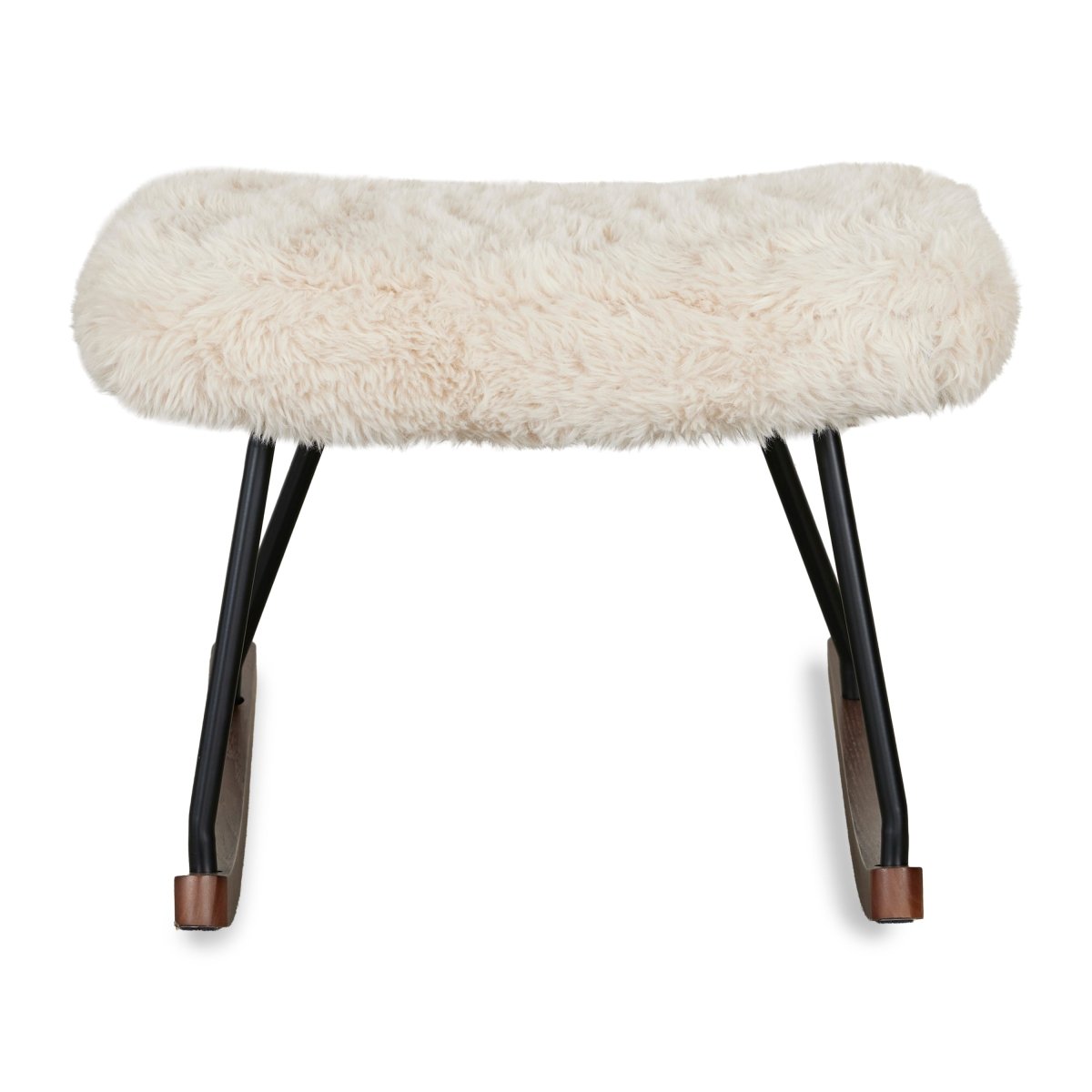 QUAX-Hocker Rocker De Luxe - Pluche Chalk