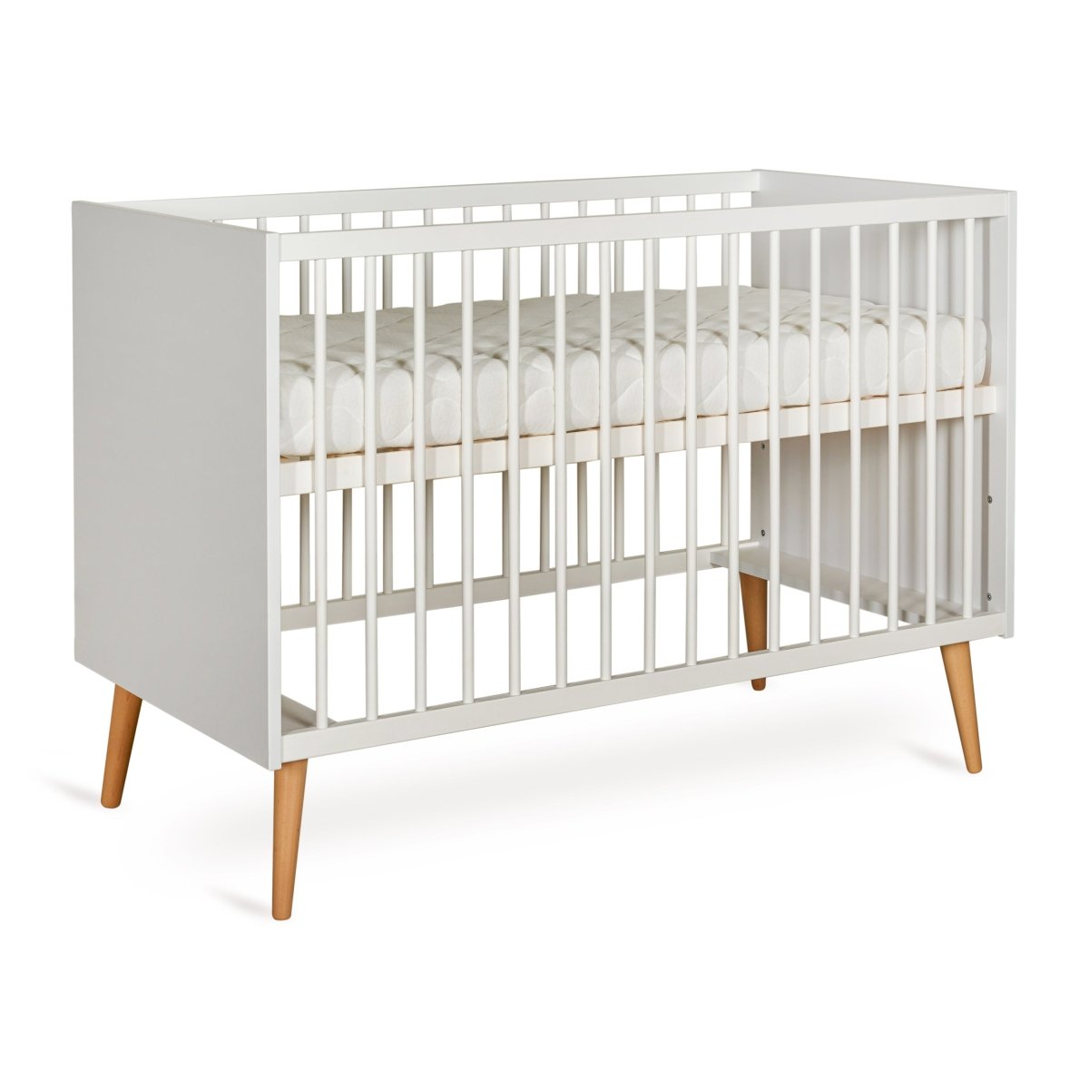 QUAX-Lit Bébé COCOON 120 x 60 cm - Blanc Glacé