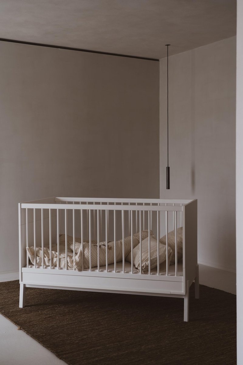 QUAX-Lit Bébé Évolutif ASHI 140 x 70 cm - Crème