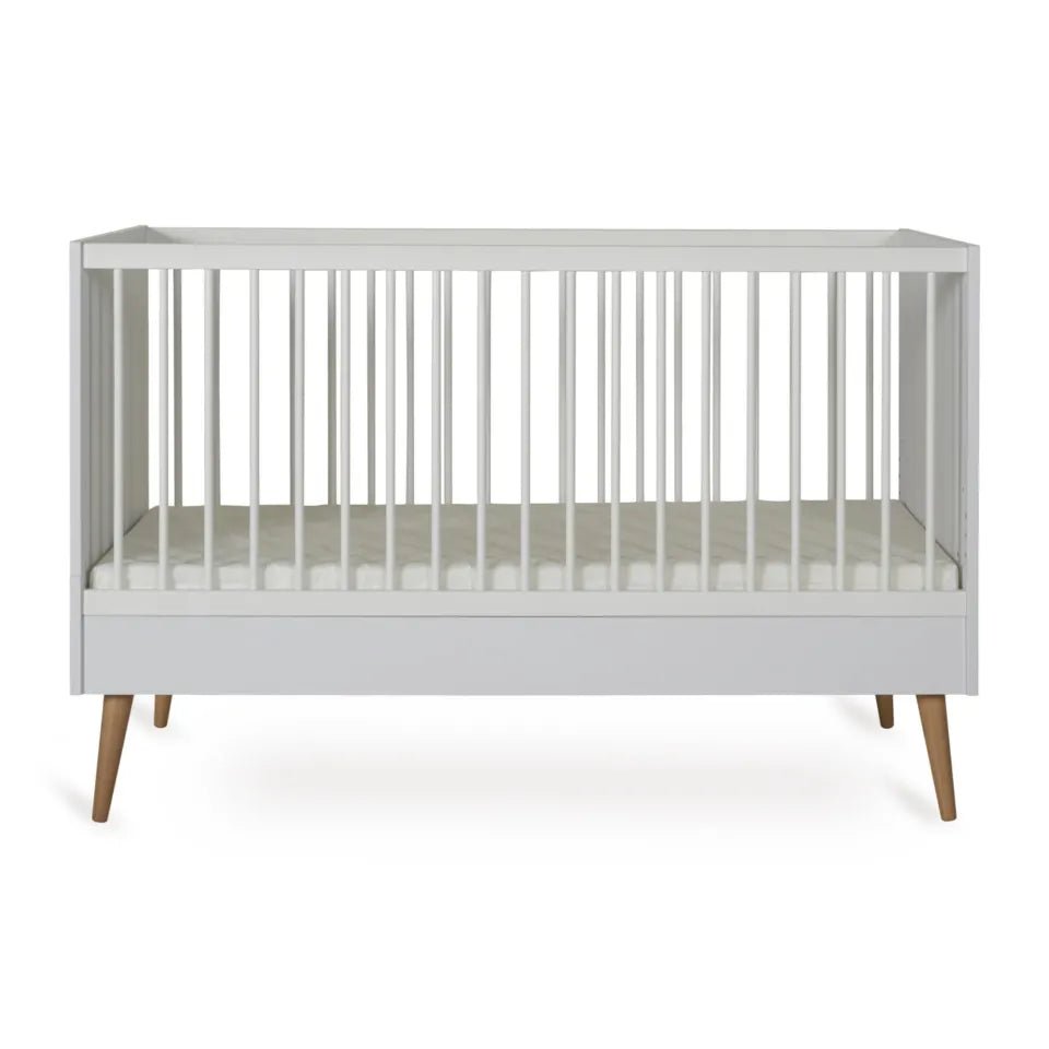 QUAX-Lit Bébé Évolutif COCOON 140 x 70 cm - Blanc Glacé