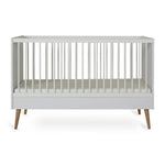 QUAX-Lit Bébé Évolutif COCOON 140 x 70 cm - Blanc Glacé