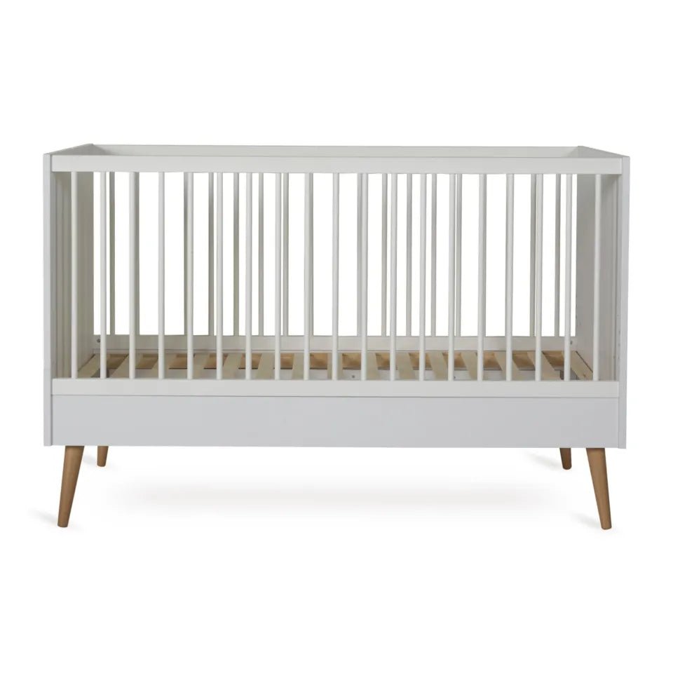 QUAX-Lit Bébé Évolutif COCOON 140 x 70 cm - Blanc Glacé
