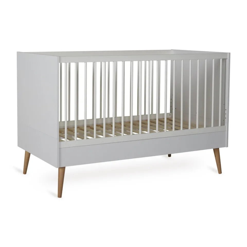 QUAX-Lit Bébé Évolutif COCOON 140 x 70 cm - Blanc Glacé
