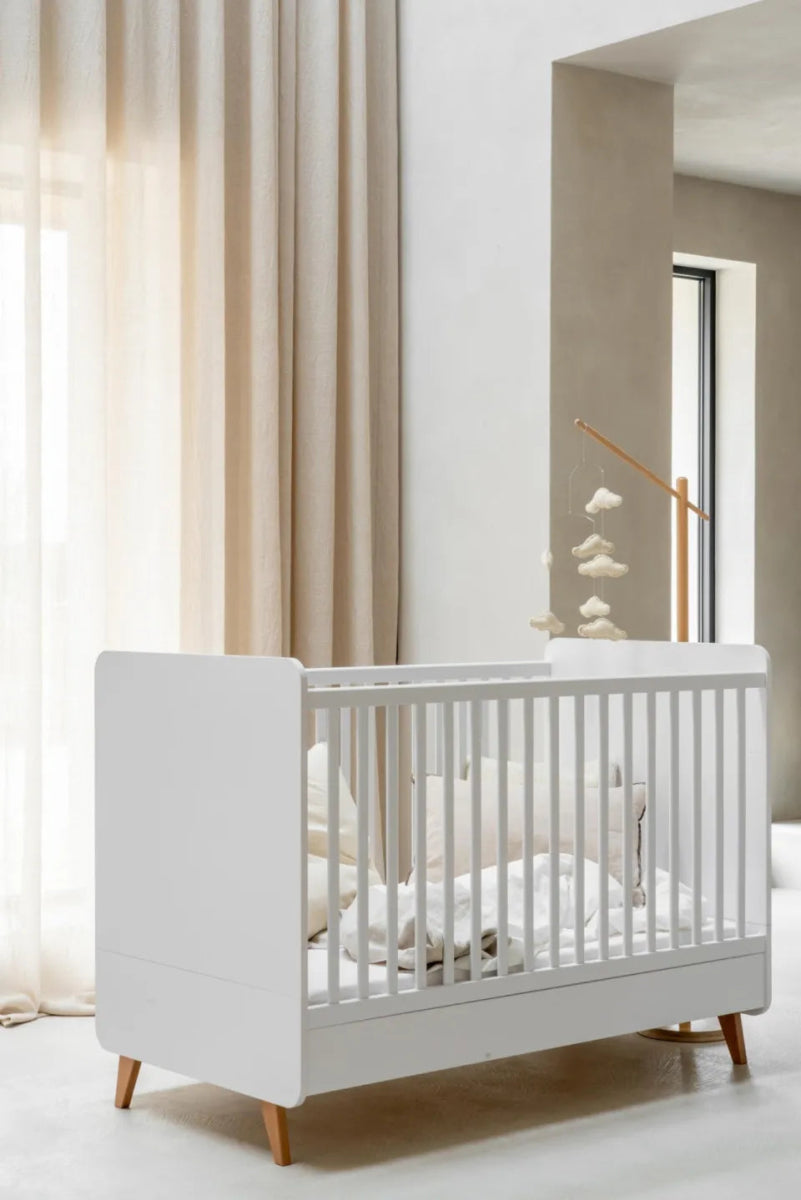 QUAX-Lit Bébé Évolutif LOFT 70 x 140 Cm - Blanc