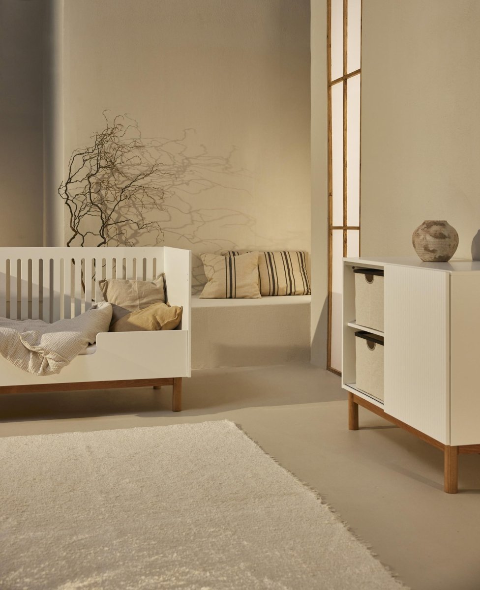 QUAX-Lit Bébé Évolutif MOOD 70 x 140 Cm - Blanc