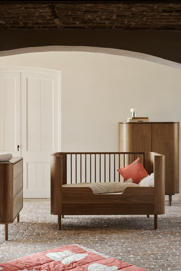 QUAX-Lit Bébé Évolutif Yume 70 x 140 Cm - Noyer