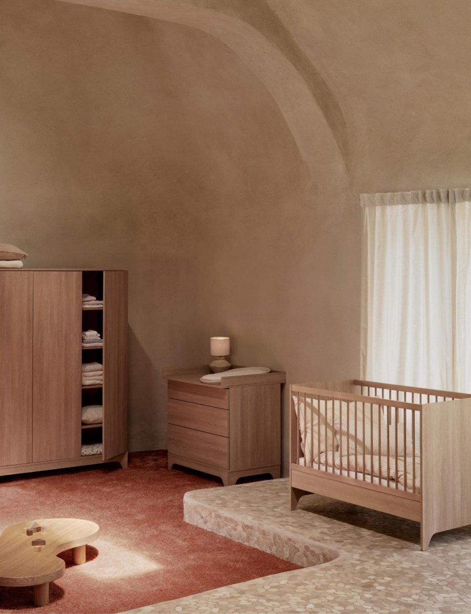 QUAX-Lit Bébé Tsugi 120 x 60 Cm - Honey Ash