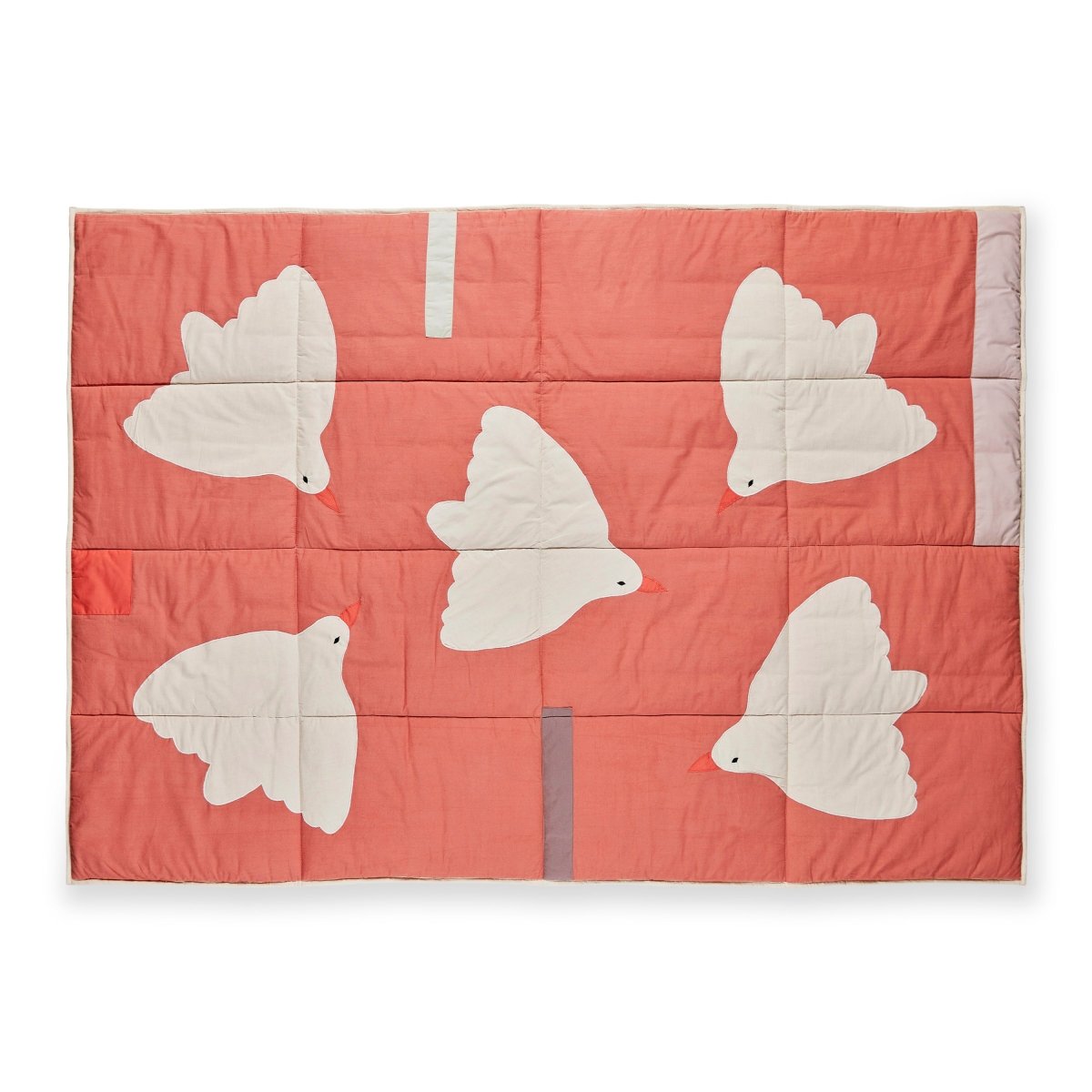 QUAX-Plaid Matelassé 120 x 170 Cm - Happy Birds