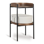 QUAX-Table A Langer Oeuf - Noyer/Noir