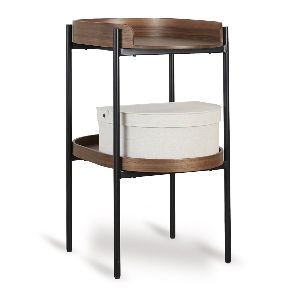 QUAX-Table A Langer Oeuf - Noyer/Noir