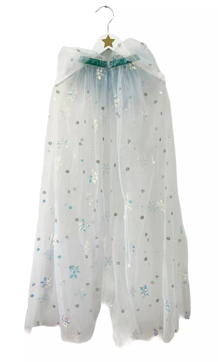 RATATAM KIDS-Déguisement Cape Princesse Des Glaces Bleu