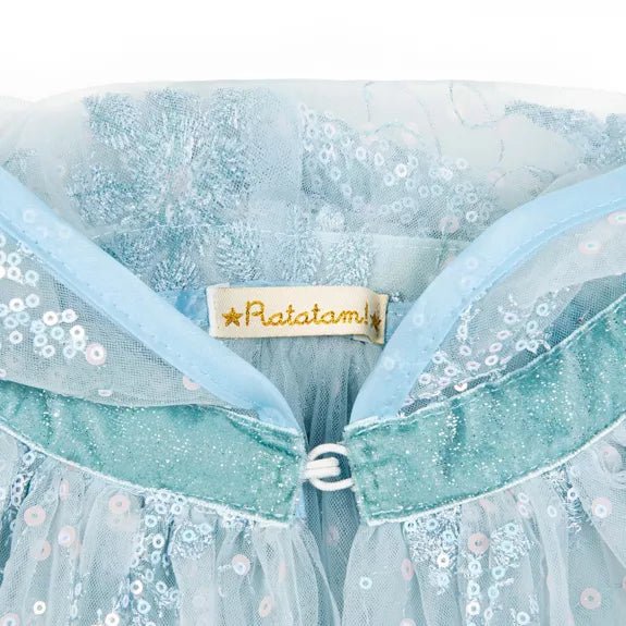 RATATAM KIDS-Déguisement Cape Princesse Des Glaces Bleu