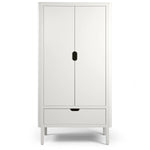 SEBRA-Armoire Sebra, Double Porte, Blanc Classique