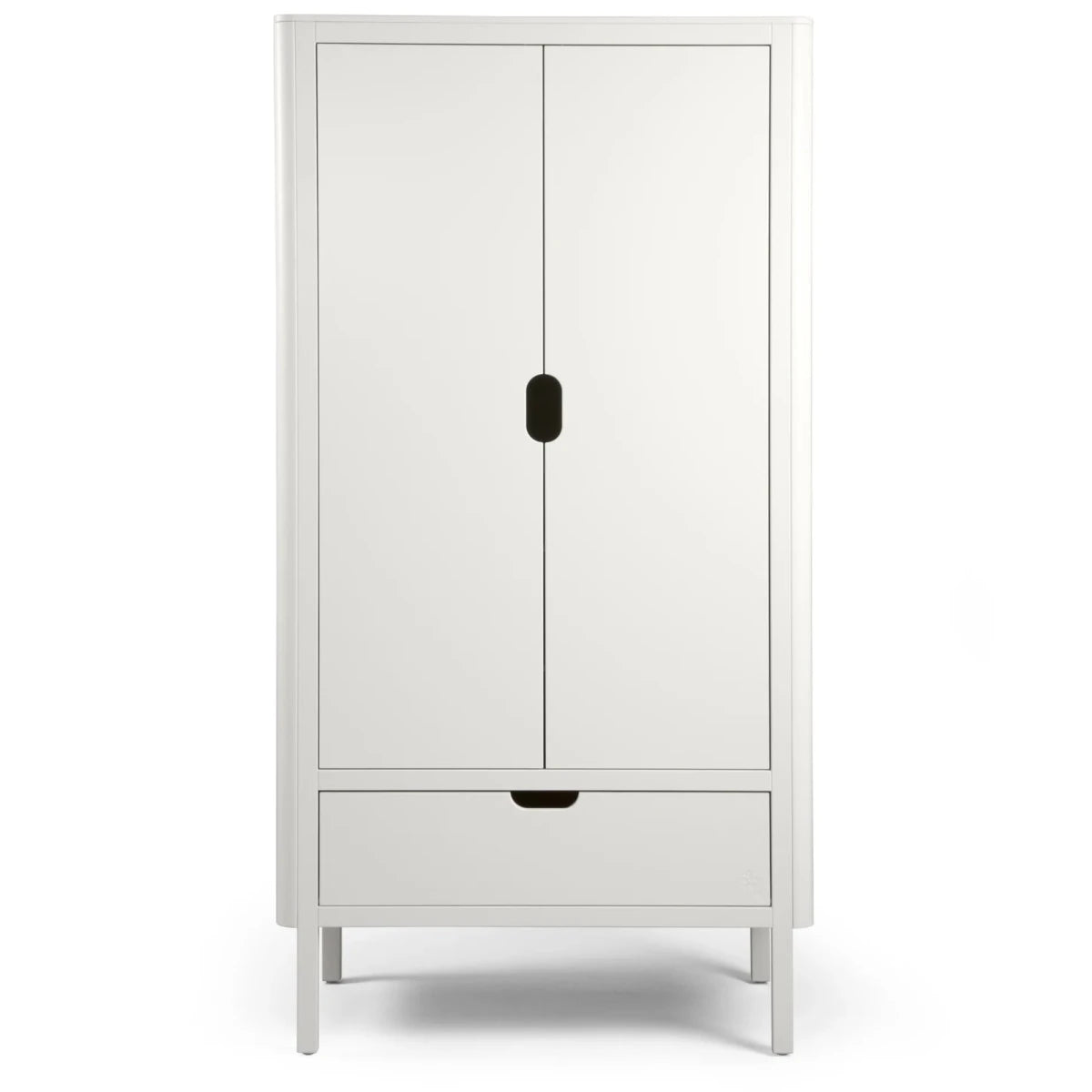 SEBRA-Armoire Sebra, Double Porte, Blanc Classique