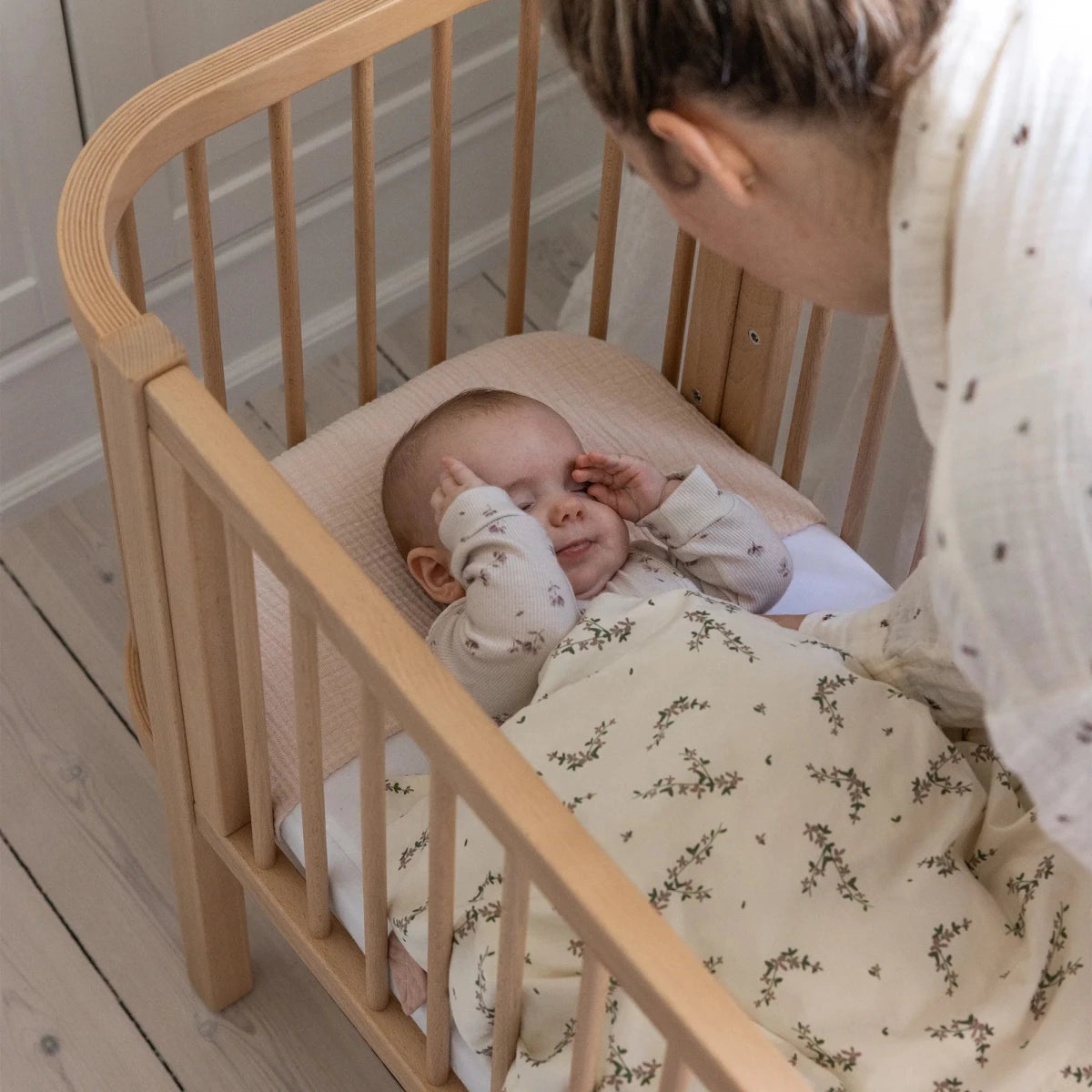 SEBRA-Lit Bébé Cododo Sebra, Édition Bois