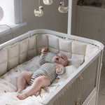 SEBRA-Lit Bébé évolutif Sebra en Bois 70x110 cm - Blanc