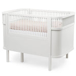 SEBRA-Lit Bébé évolutif Sebra en Bois 70x110 cm - Blanc
