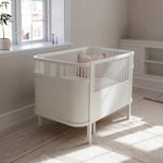 SEBRA-Lit Bébé évolutif Sebra en Bois 70x110 cm - Blanc