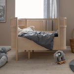 SEBRA-Lit Bébé évolutif Sebra en Bois 70x110 cm - Hêtre