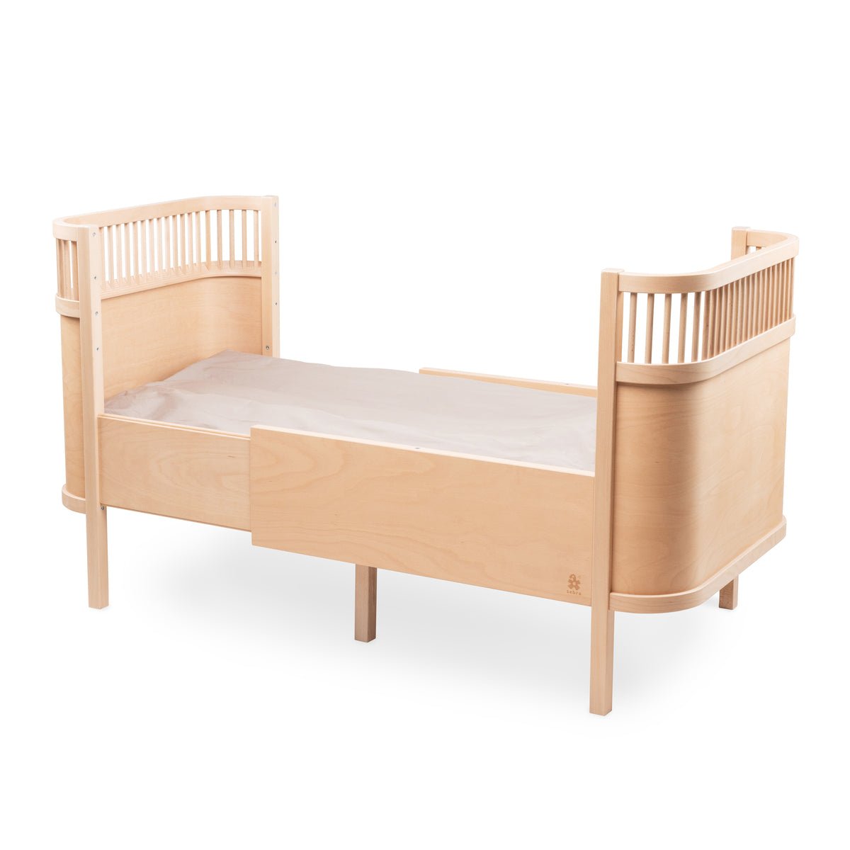 SEBRA-Lit Bébé évolutif Sebra en Bois 70x110 cm - Hêtre