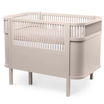 SEBRA-Lit Bébé évolutif Sebra en Bois 70x110 cm - Rose