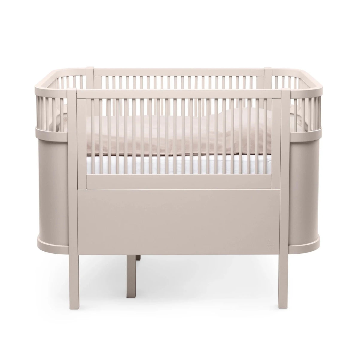 SEBRA-Lit Bébé évolutif Sebra en Bois 70x110 cm - Rose