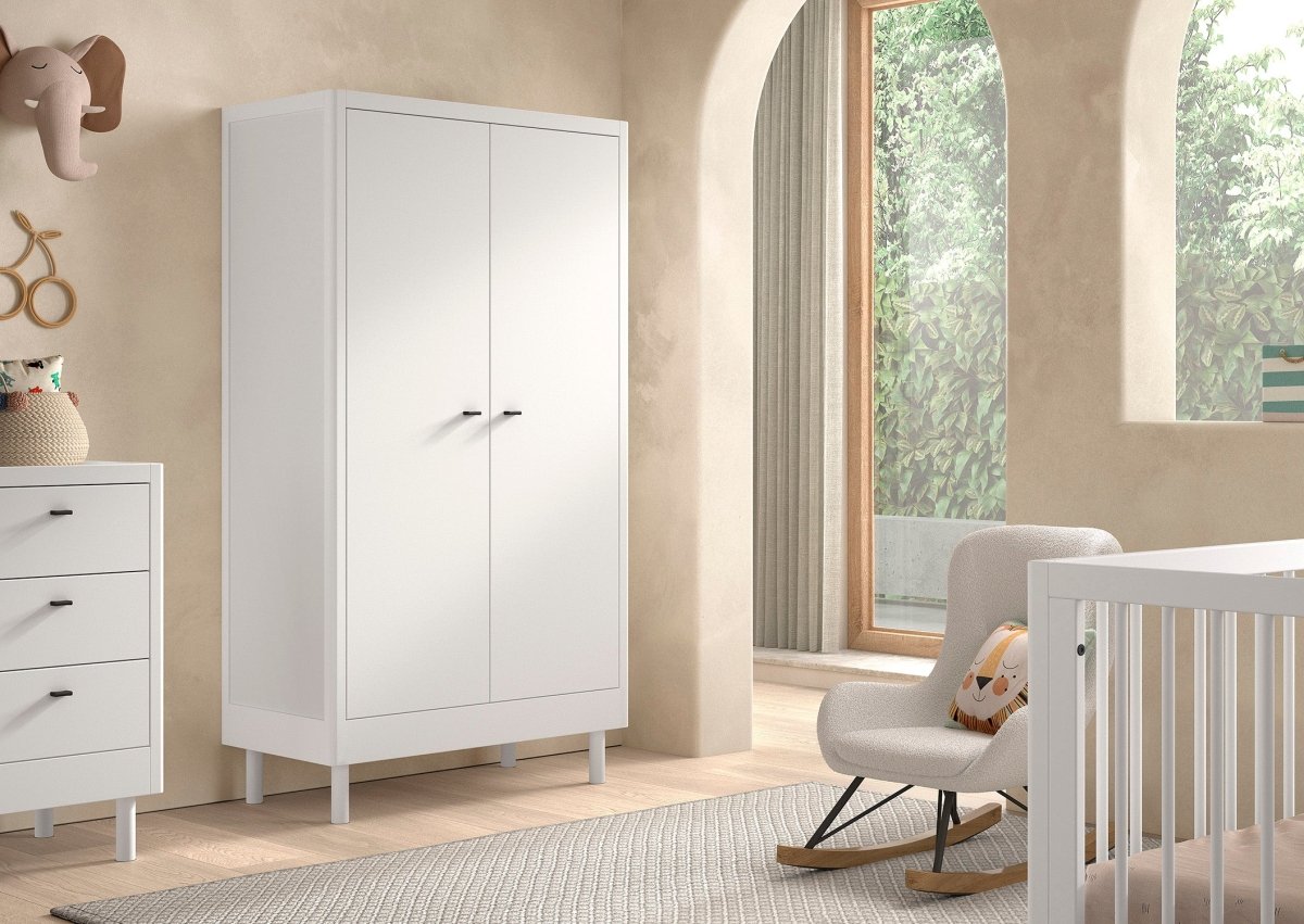 VIPACK-Armoire 2 Portes Forrest – En Hêtre Blanc