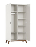 VIPACK-Armoire 2 Portes Sezane – Argile Et Noyer