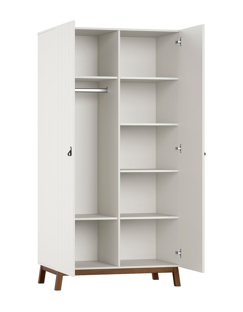 VIPACK-Armoire 2 Portes Sezane – Argile Et Noyer