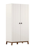 VIPACK-Armoire 2 Portes Sezane – Argile Et Noyer