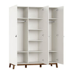 VIPACK-Armoire 3 Portes Sezane – Argile Et Noyer