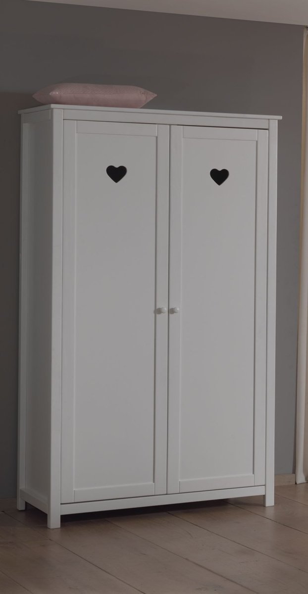 VIPACK-Armoire AMORI 2 Portes Blanc