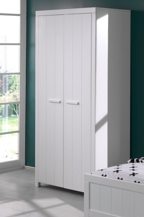 VIPACK-Armoire ERIK 2 Portes Blanc