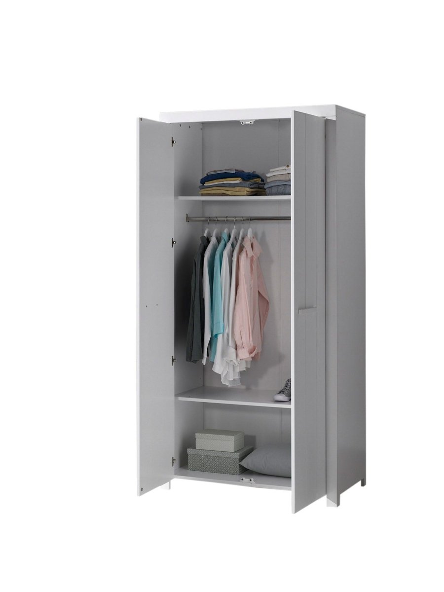 VIPACK-Armoire ERIK 2 Portes Blanc