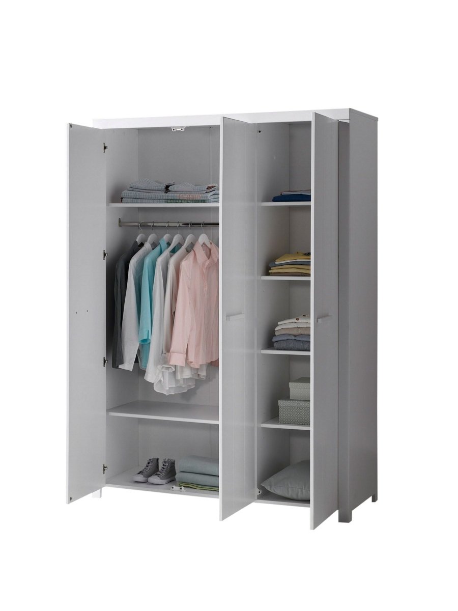 VIPACK-Armoire ERIK 3 Portes Blanc