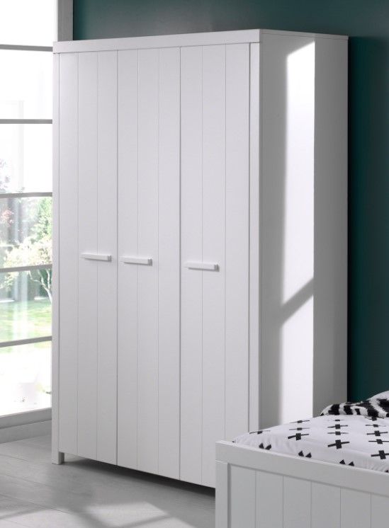 VIPACK-Armoire ERIK 3 Portes Blanc