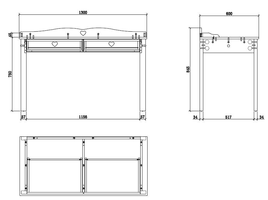 VIPACK-Bureau AMORI Blanc