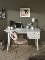 VIPACK-Bureau BILLY Blanc Satiné