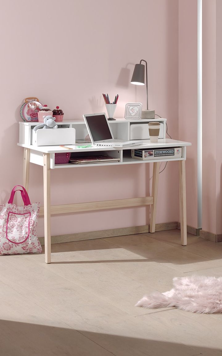 VIPACK-Bureau KIDDY Blanc