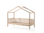 VIPACK-Lit Cabane DALLAS Avec Matelas Assorti 90x200cm