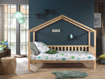 VIPACK-Lit Cabane DALLAS Avec Matelas Assorti 90x200cm