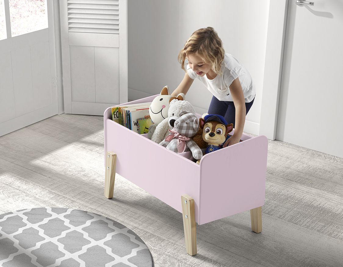 VIPACK-Coffre à Jouets KIDDY Old Pink