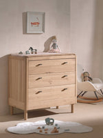 VIPACK-Commode À 3 Tiroirs Forrest – En Chêne