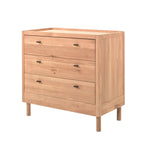 VIPACK-Commode À 3 Tiroirs Forrest – En Chêne