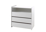 VIPACK-Commode KIDDY 3 Tirroirs Blanc