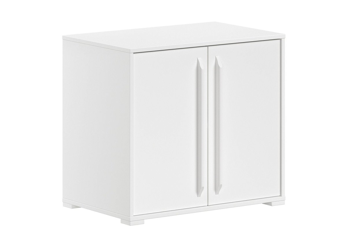 VIPACK-Commode SAM 2 Portes Pour Lit Mi-Hauteur Blanc